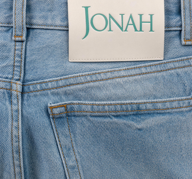 Stretch Denim Straight Jeans