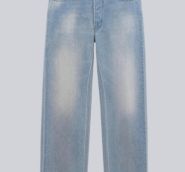 Stretch Denim Straight Jeans