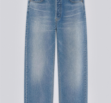 Stretch Denim Straight Jeans