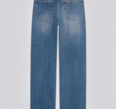 Stretch Denim Straight Jeans