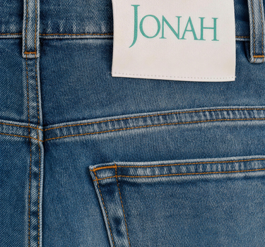 Stretch Denim Straight Jeans